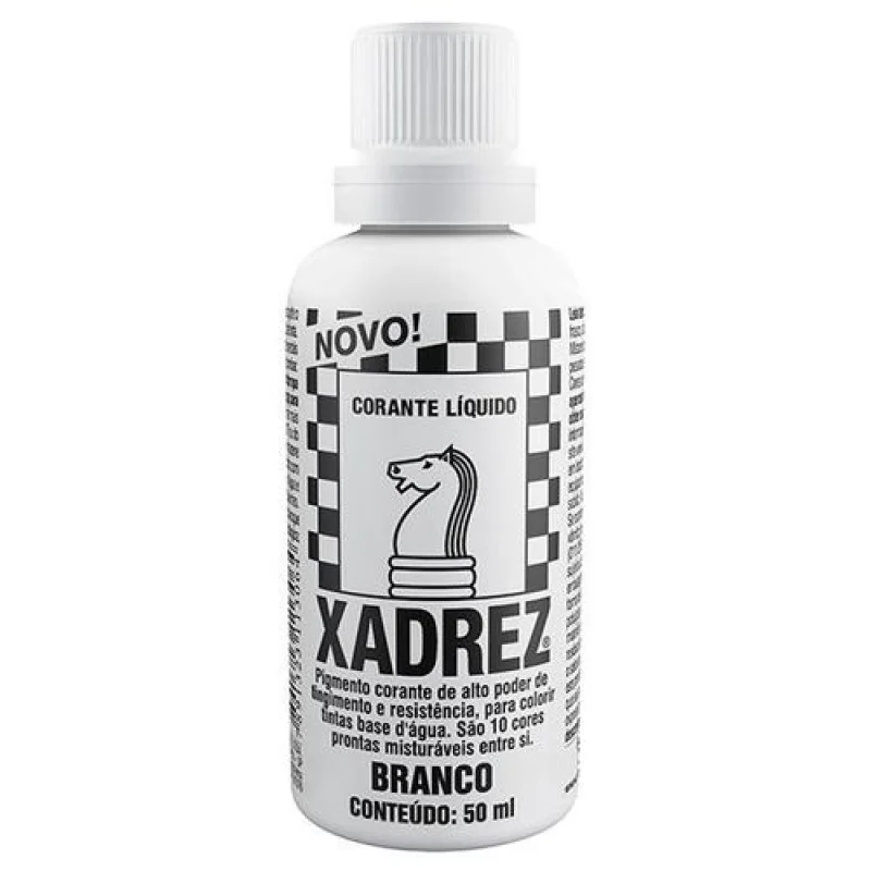 CORANTE LIQUIDO XADREZ BRANCO 50ML