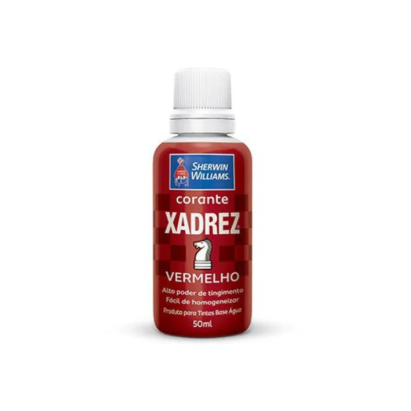 CORANTE LIQUIDO XADREZ VERMELHO 50ML